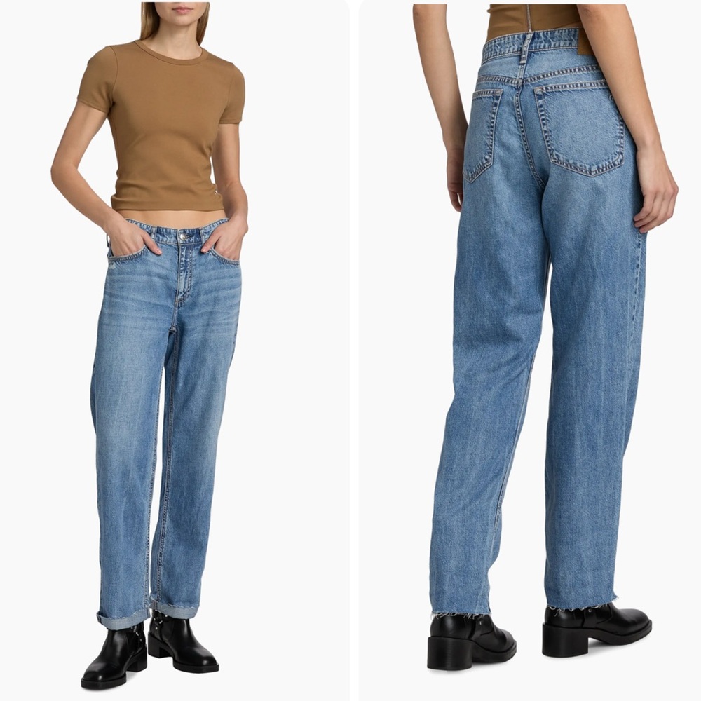 Rag & Bone Baggy Dre Featherweight Low-rise Boyfriend Jeans